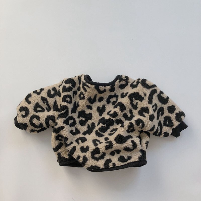 Veste polaire léopard enfant