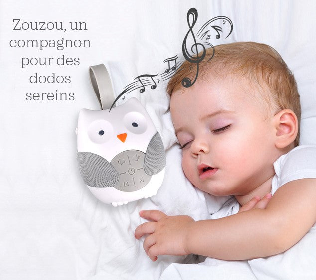 Boîte musicale bébé en forme de hibou