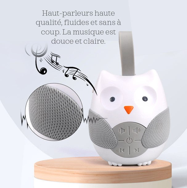 Boîte musicale bébé en forme de hibou