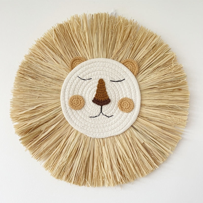 Tete de lion raphia