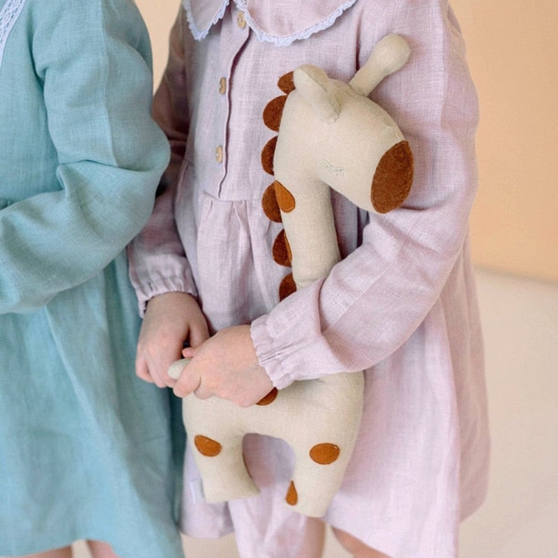 Doudou girafe en coton