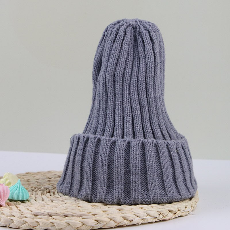 bonnet bebe tricot gris nuit