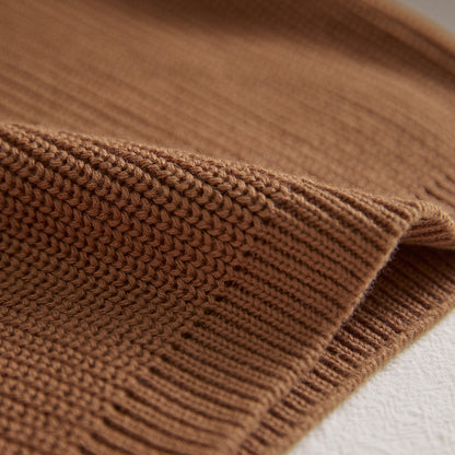 Pull coton bébé col rond
