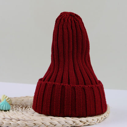 bonnet bebe tricot rouge bordeaux