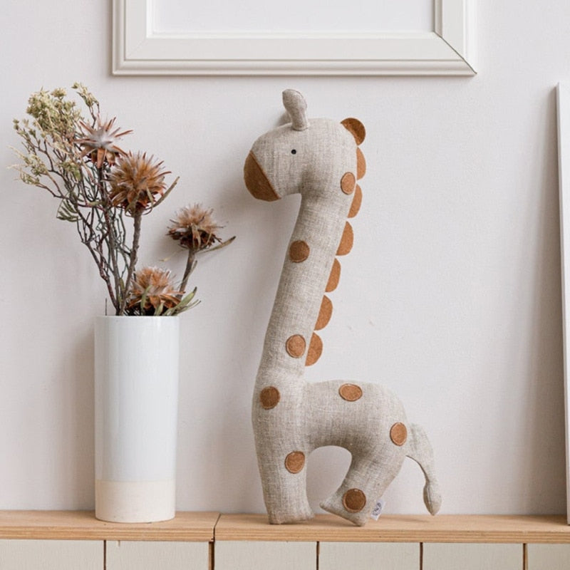 Doudou girafe en coton