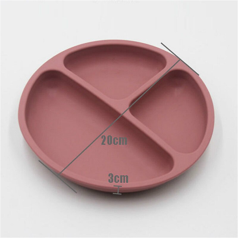 Assiette compartiments bébé en silicone