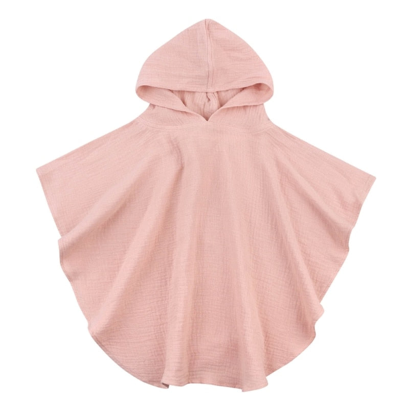 cape bain gaze de coton rose bobon