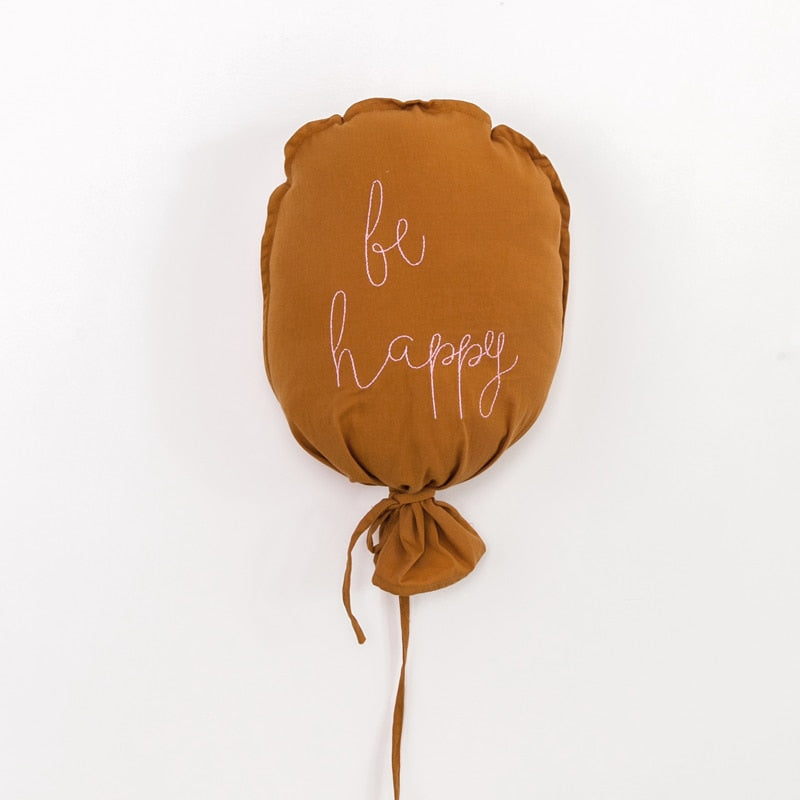 ballon mural bébé Be Happy rouille