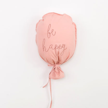 ballon mural bébé Be Happy rose
