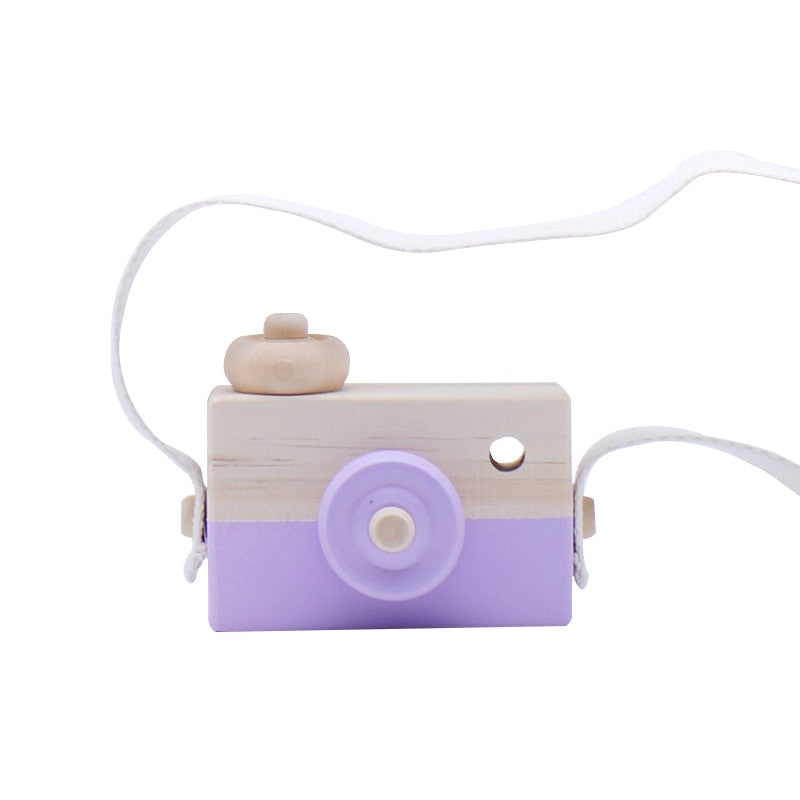 appareil-photo en bois violet