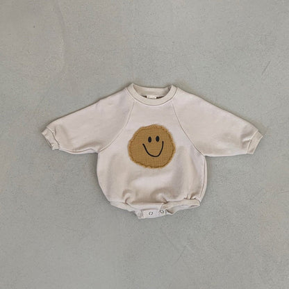 Body sweat bébé smiley jaune